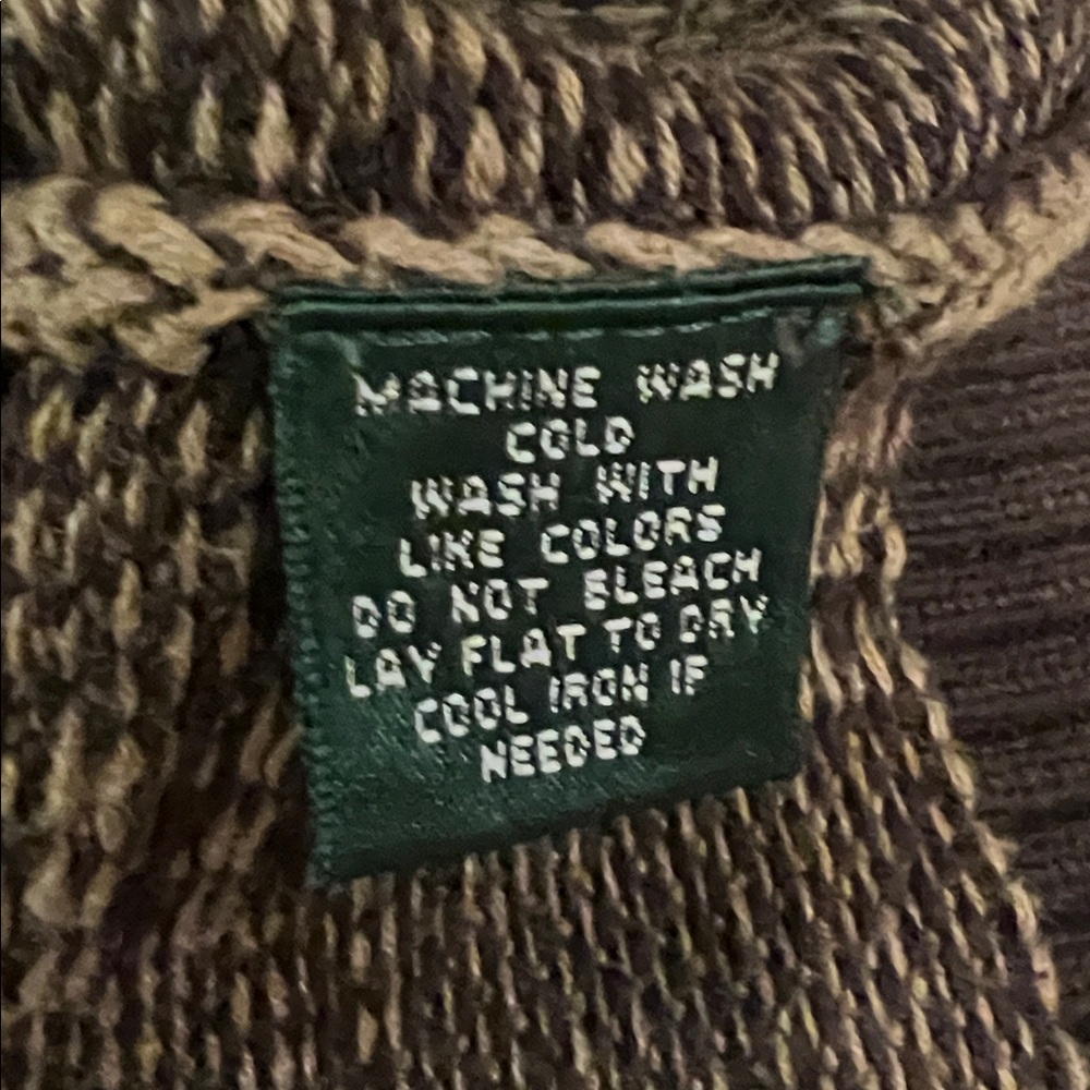 Women’s Lauren Ralph Lauren Brown Knit Zip Cardigan Sweater Small - Picture 3 of 7